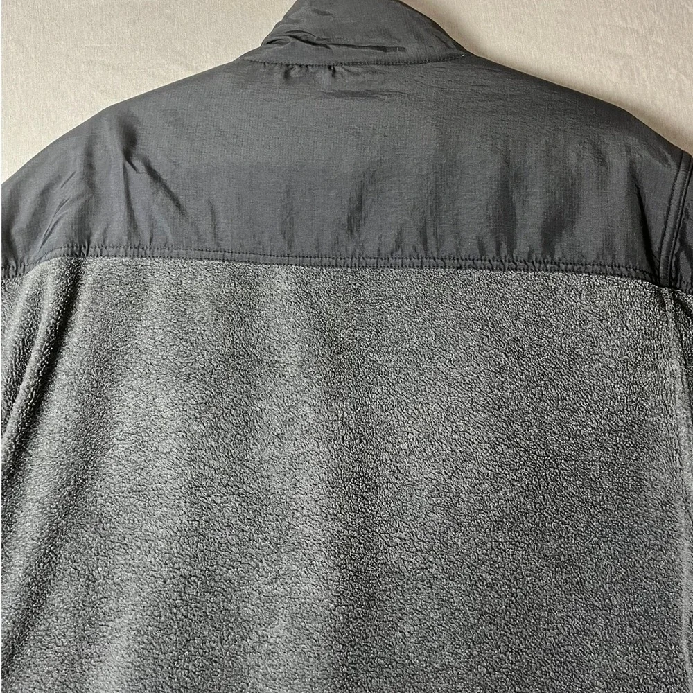 American Eagle Jacket Mens XL Performance Black Grey Fleece Full Zip Mock Neck